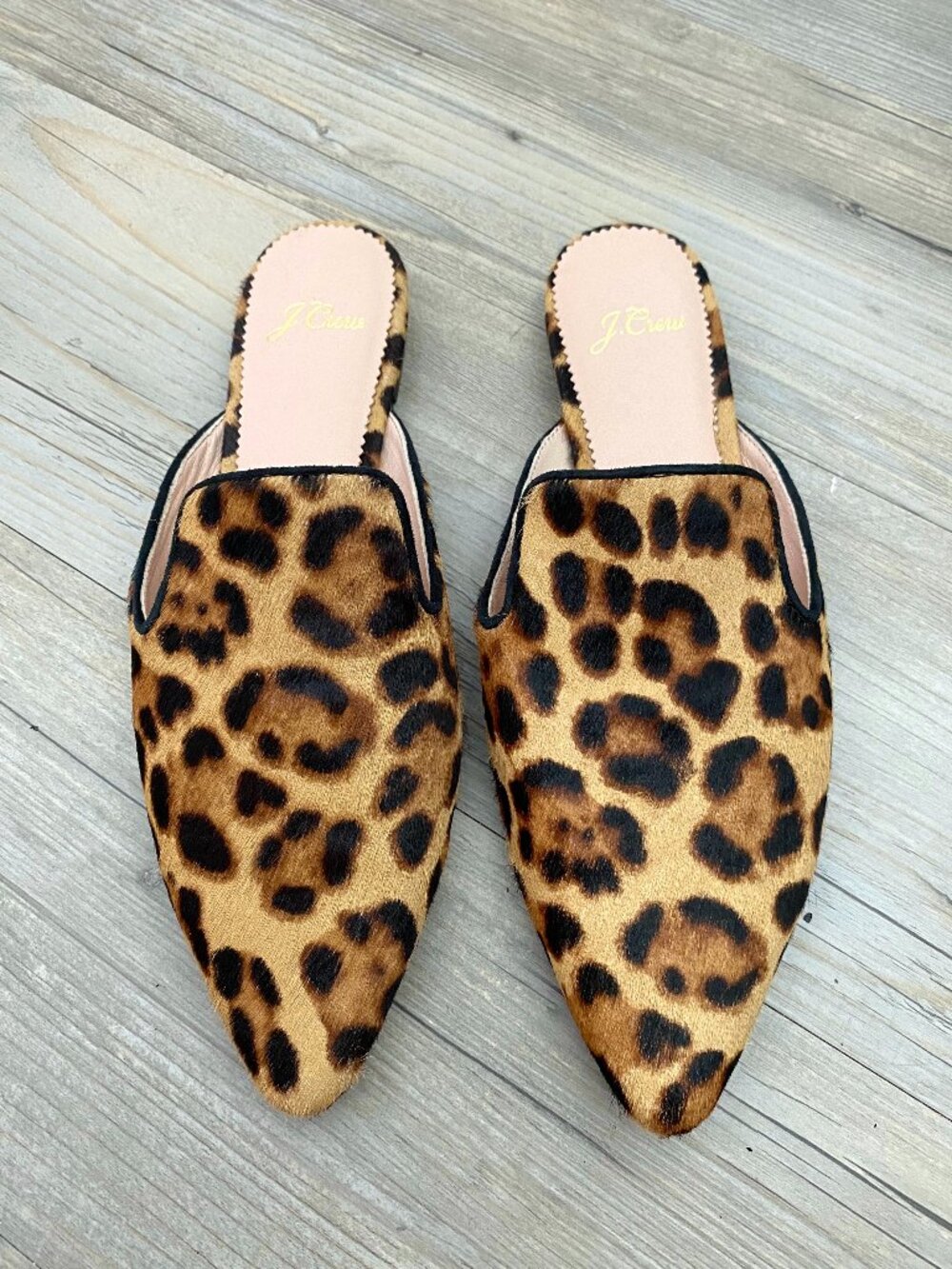 J. Crew Leopard Pointed Toe Flats Size 7.5
